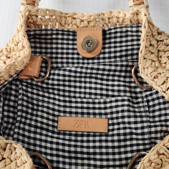 Zara Bags Zara Straw Tote Bag Poshmark